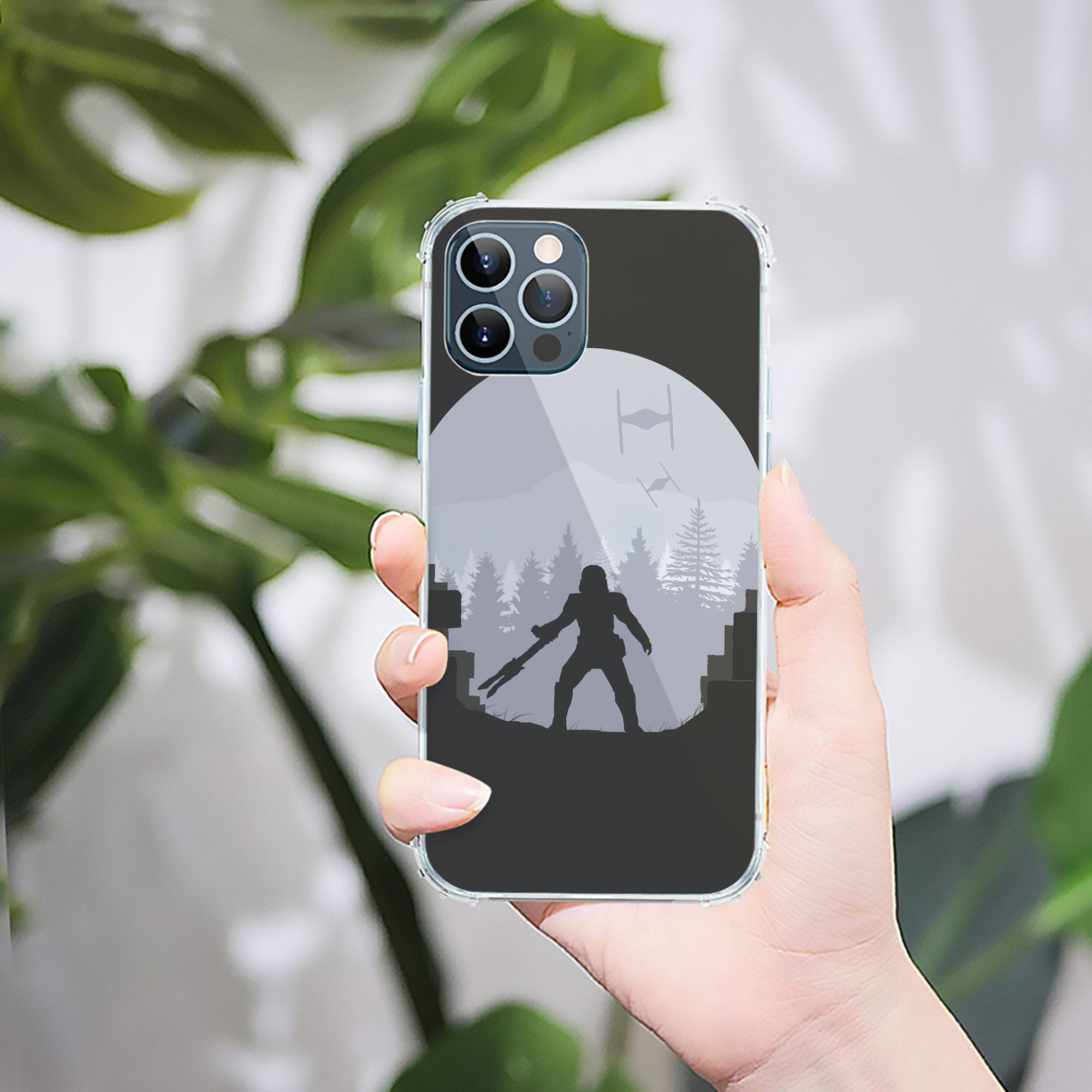 （画像用） スター・ウォーズ Star Wars 【iPhone 12シリーズ対応】透明スマホケース（クリアソフトケース）